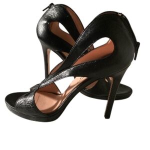 Anna F. Leather Heels Sandals